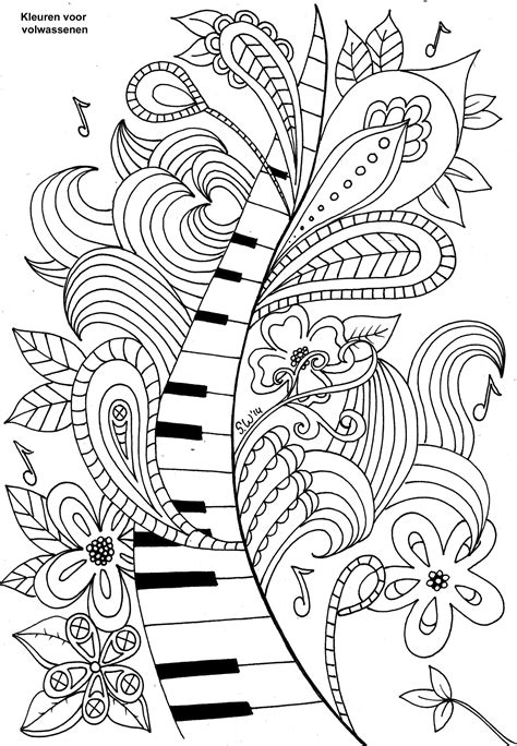 adult music coloring pages